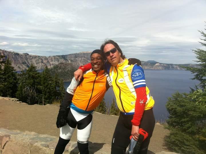 That's Rando! Vinny and Mark at Crater Lake. Photo stolen from Joe Platzner.